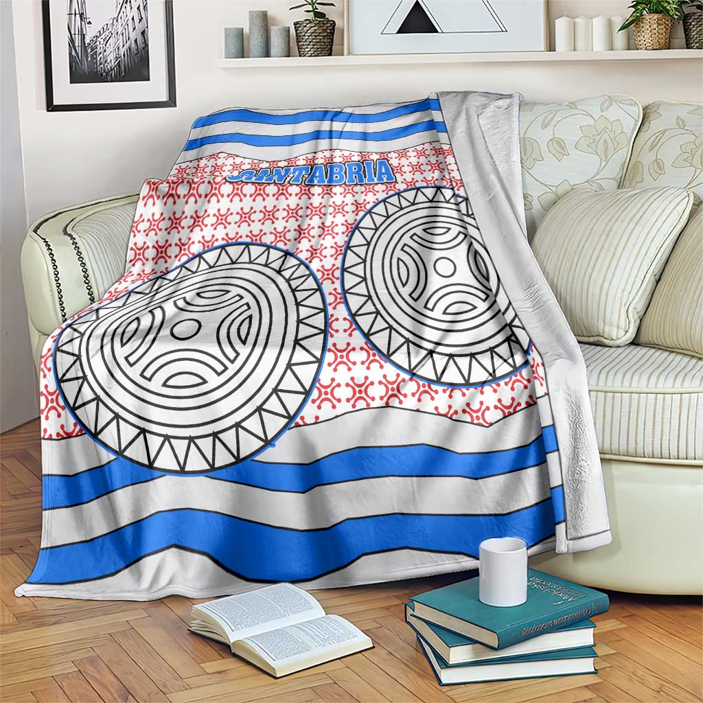 Cantabria Flag Blanket Autonomous Community of Spain - Wonder Print Shop