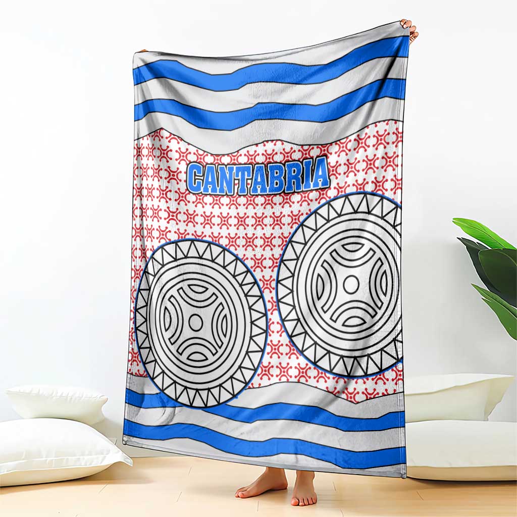 Cantabria Flag Blanket Autonomous Community of Spain - Wonder Print Shop