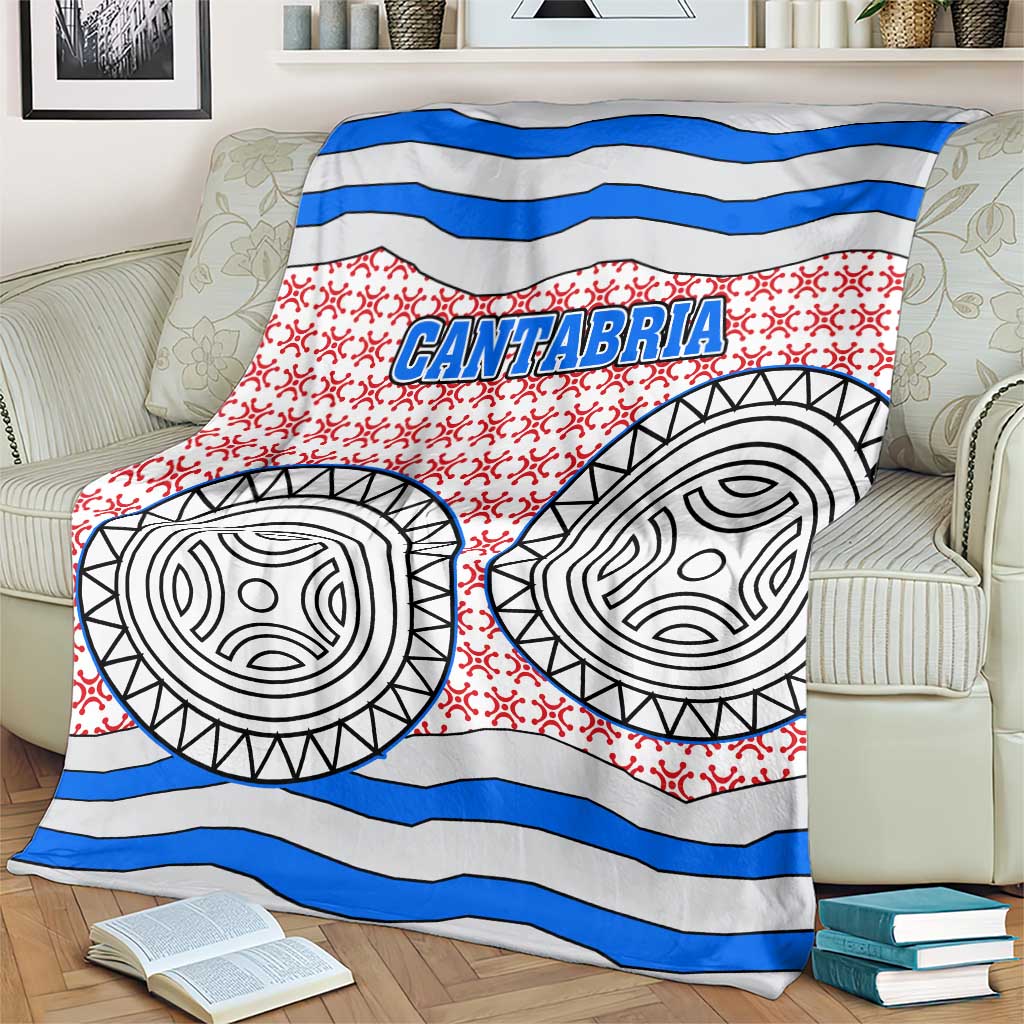 Cantabria Flag Blanket Autonomous Community of Spain - Wonder Print Shop