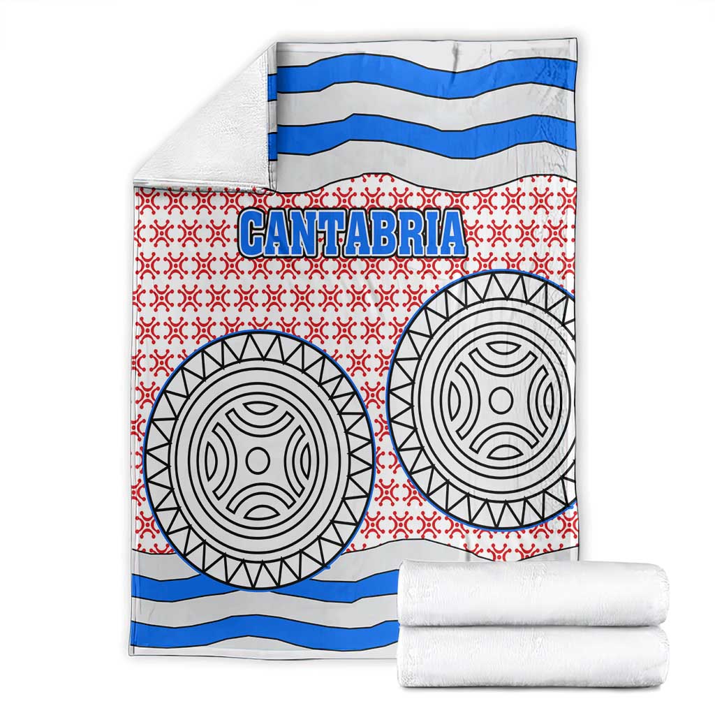 Cantabria Flag Blanket Autonomous Community of Spain - Wonder Print Shop