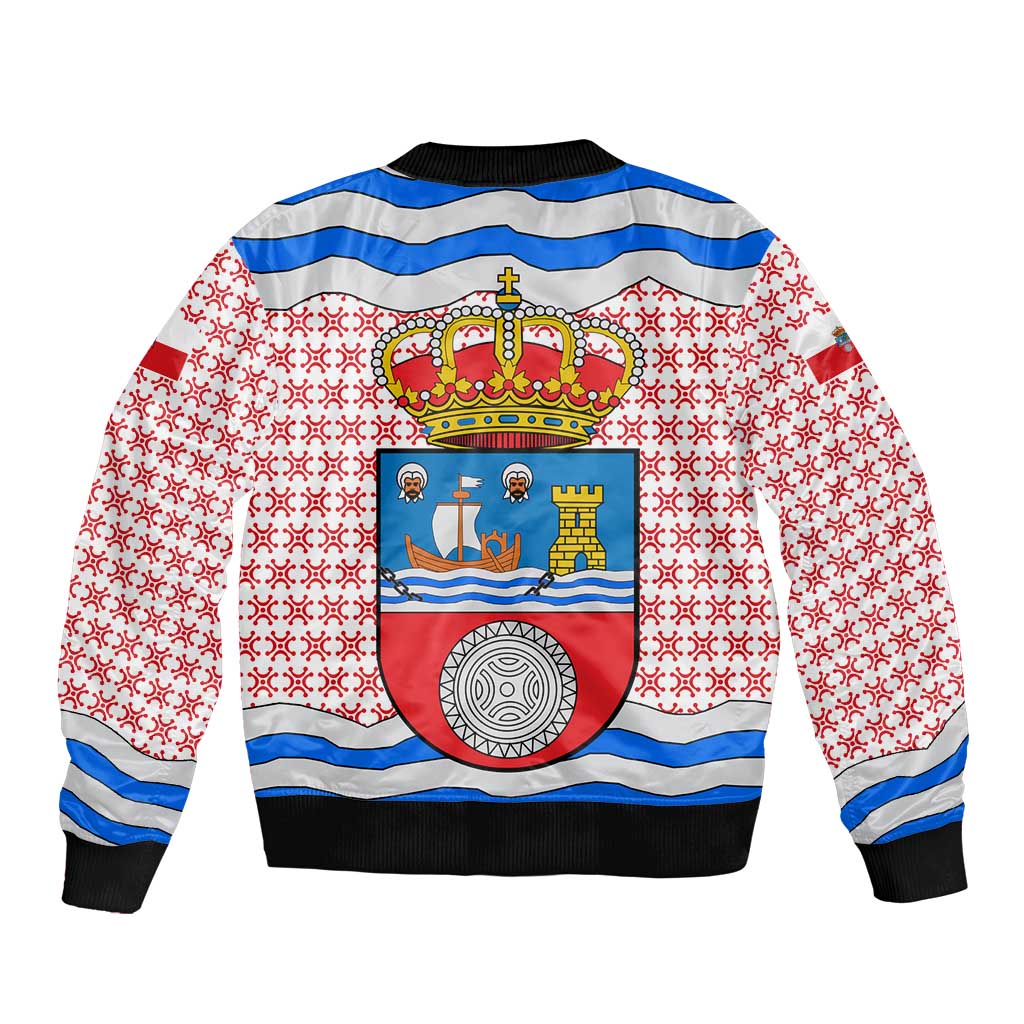 Cantabria Flag Bomber Jacket Autonomous Community of Spain - Wonder Print Shop