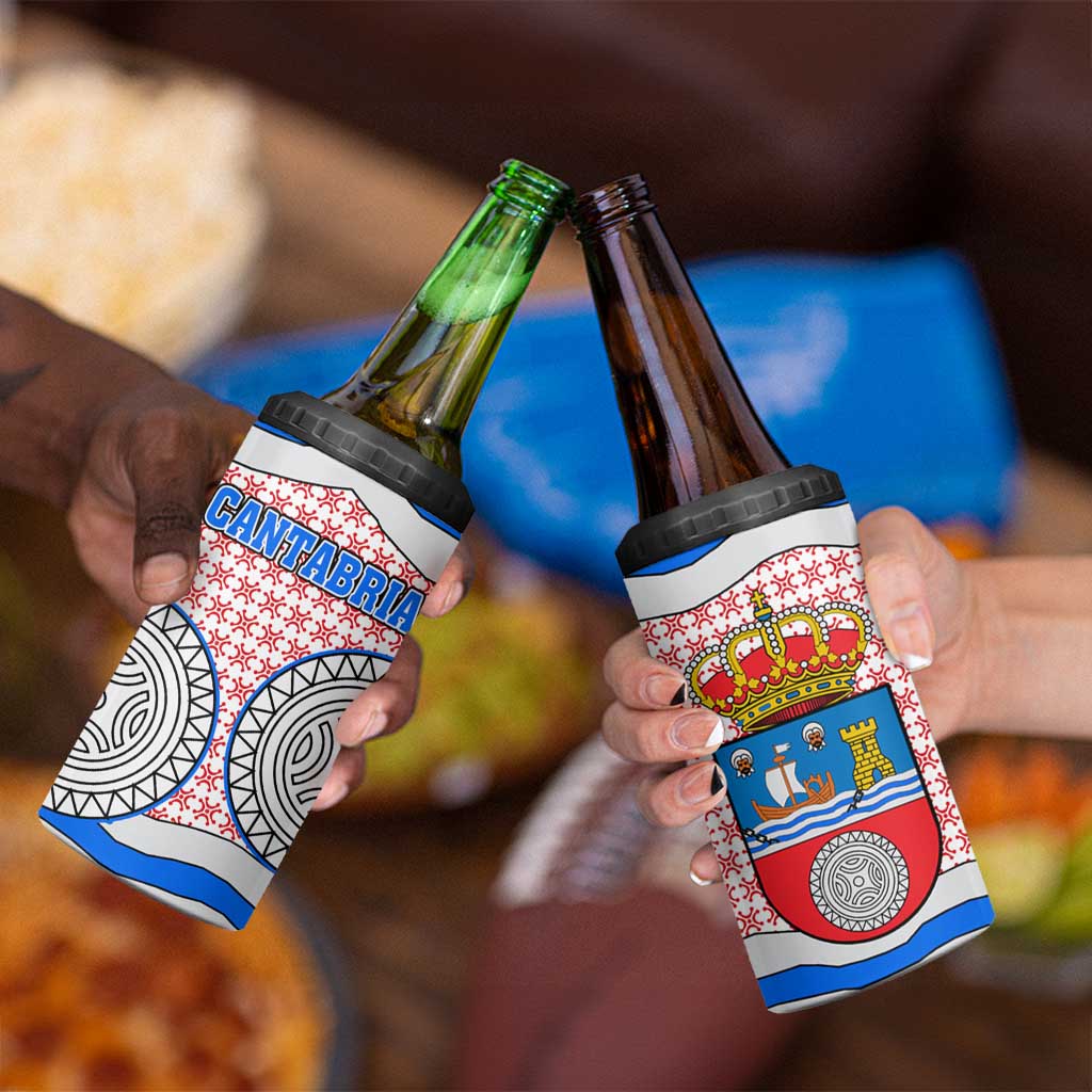 Cantabria Flag 4 in 1 Can Cooler Tumbler Autonomous Community of Spain - Wonder Print Shop