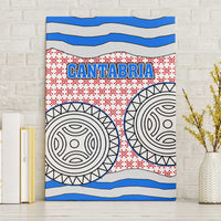 Cantabria Flag Canvas Wall Art Autonomous Community of Spain - Wonder Print Shop