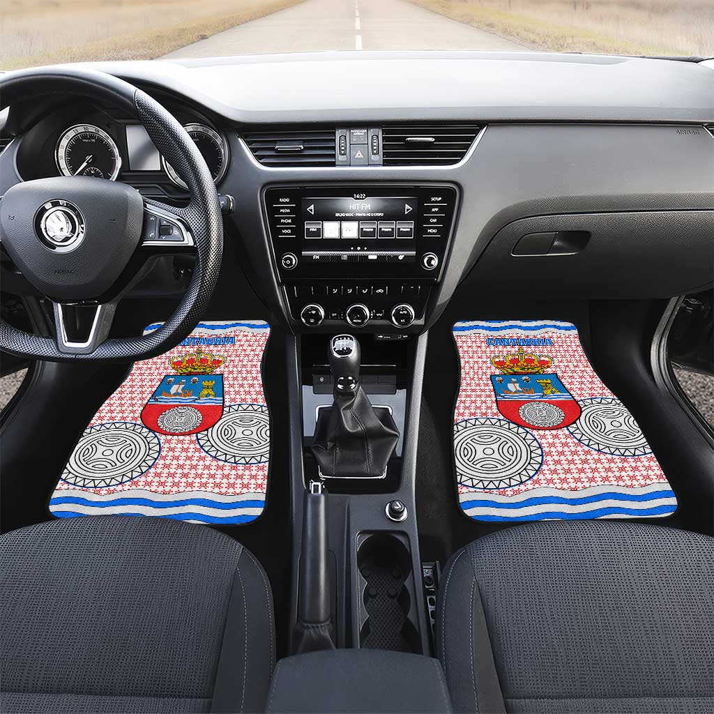 Cantabria Flag Car Mats Autonomous Community of Spain - Wonder Print Shop
