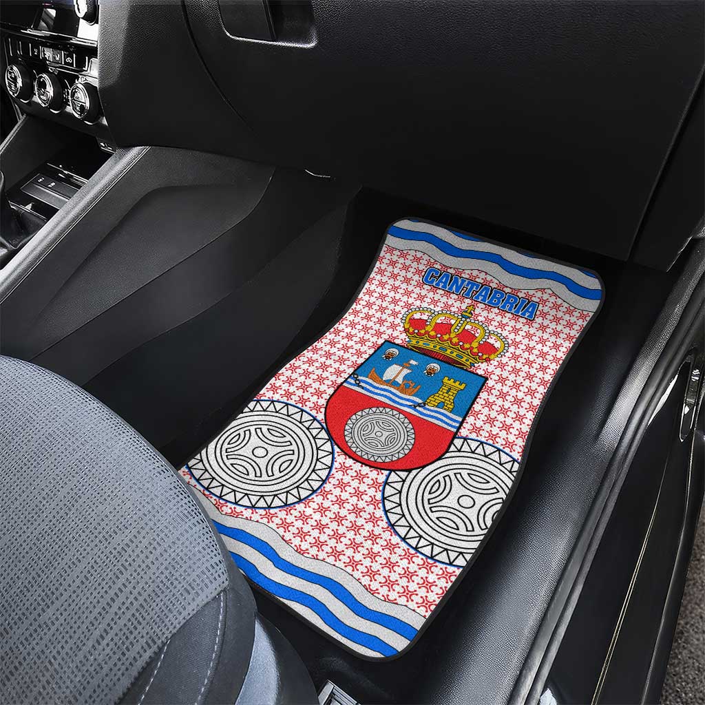 Cantabria Flag Car Mats Autonomous Community of Spain - Wonder Print Shop