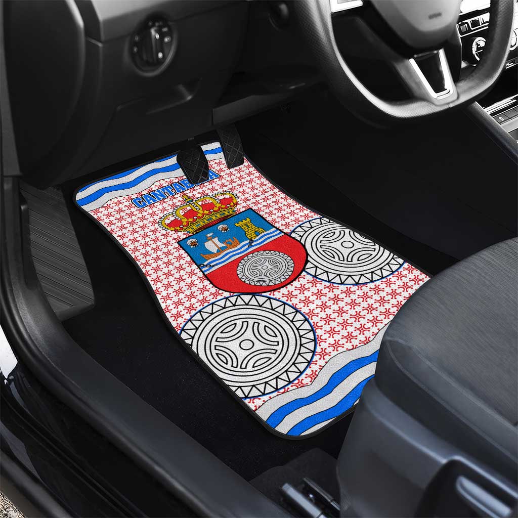 Cantabria Flag Car Mats Autonomous Community of Spain - Wonder Print Shop
