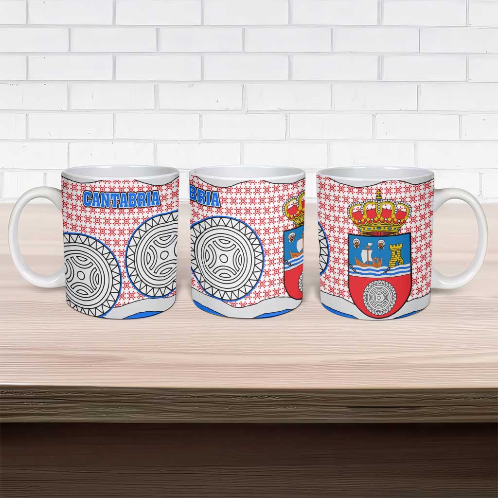 Cantabria Flag Ceramic Mug Autonomous Community of Spain - Wonder Print Shop