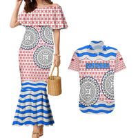 Cantabria Flag Couples Matching Mermaid Dress and Hawaiian Shirt Autonomous Community of Spain - Wonder Print Shop