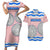 Cantabria Flag Couples Matching Short Sleeve Bodycon Dress and Hawaiian Shirt Autonomous Community of Spain - Wonder Print Shop