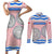 Cantabria Flag Couples Matching Short Sleeve Bodycon Dress and Long Sleeve Button Shirt Autonomous Community of Spain - Wonder Print Shop