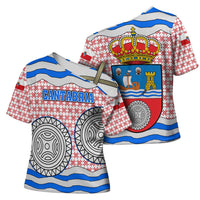 Cantabria Flag Cross Shoulder Shirt Autonomous Community of Spain - Wonder Print Shop