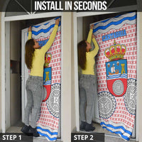 Cantabria Flag Door Cover Autonomous Community of Spain - Wonder Print Shop