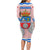 Cantabria Flag Family Matching Long Sleeve Bodycon Dress and Hawaiian Shirt Autonomous Community of Spain - Wonder Print Shop