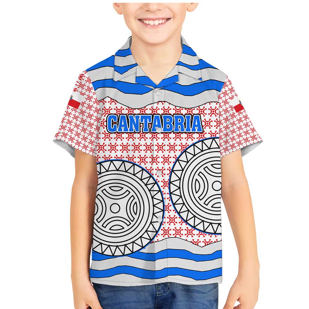 Cantabria Flag Family Matching Mermaid Dress and Hawaiian Shirt Autonomous Community of Spain - Wonder Print Shop