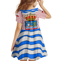 Cantabria Flag Family Matching Off The Shoulder Long Sleeve Dress and Hawaiian Shirt Autonomous Community of Spain - Wonder Print Shop