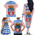 Cantabria Flag Family Matching Off The Shoulder Long Sleeve Dress and Hawaiian Shirt Autonomous Community of Spain - Wonder Print Shop
