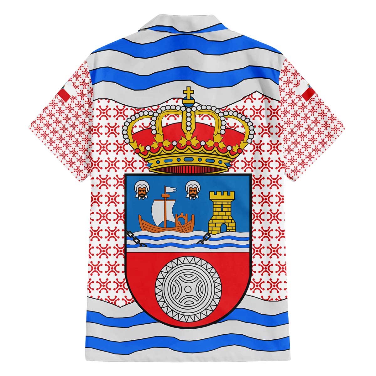 Cantabria Flag Family Matching Off The Shoulder Long Sleeve Dress and Hawaiian Shirt Autonomous Community of Spain - Wonder Print Shop