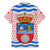 Cantabria Flag Family Matching Off The Shoulder Long Sleeve Dress and Hawaiian Shirt Autonomous Community of Spain - Wonder Print Shop
