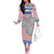 Cantabria Flag Family Matching Off The Shoulder Long Sleeve Dress and Hawaiian Shirt Autonomous Community of Spain - Wonder Print Shop