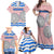 Cantabria Flag Family Matching Off Shoulder Maxi Dress and Hawaiian Shirt Autonomous Community of Spain - Wonder Print Shop