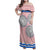 Cantabria Flag Family Matching Off Shoulder Maxi Dress and Hawaiian Shirt Autonomous Community of Spain - Wonder Print Shop