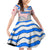 Cantabria Flag Family Matching Off Shoulder Short Dress and Hawaiian Shirt Autonomous Community of Spain - Wonder Print Shop