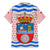 Cantabria Flag Family Matching Off Shoulder Short Dress and Hawaiian Shirt Autonomous Community of Spain - Wonder Print Shop