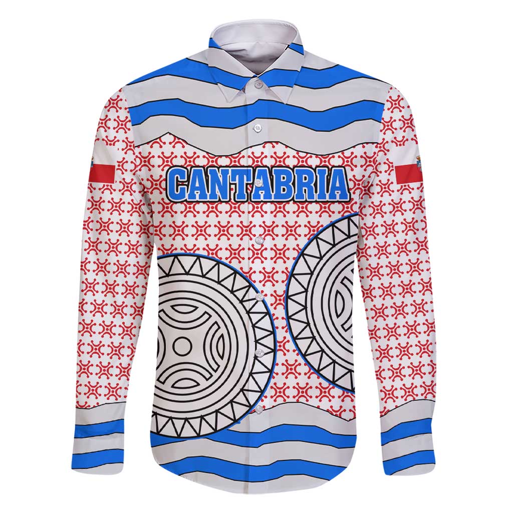 Cantabria Flag Family Matching Short Sleeve Bodycon Dress and Hawaiian Shirt Autonomous Community of Spain - Wonder Print Shop