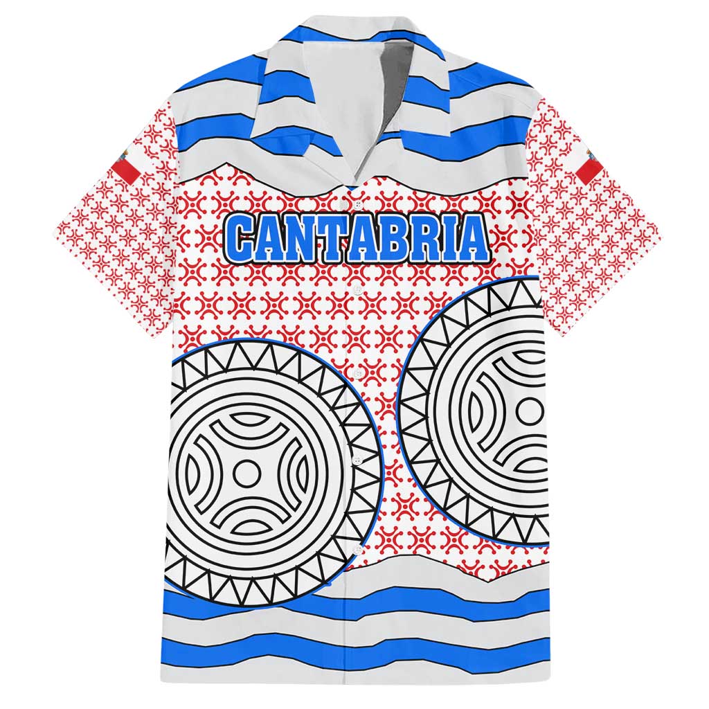 Cantabria Flag Hawaiian Shirt Autonomous Community of Spain - Wonder Print Shop