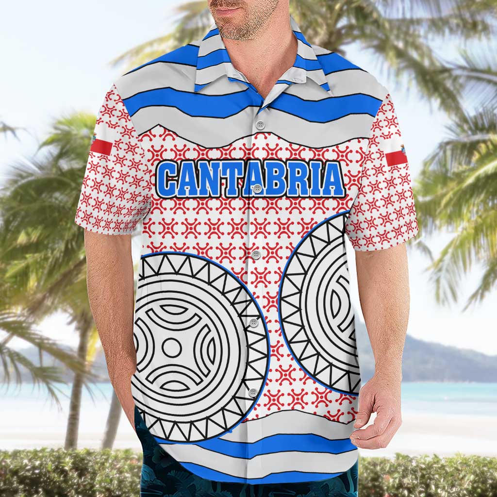 Cantabria Flag Hawaiian Shirt Autonomous Community of Spain - Wonder Print Shop
