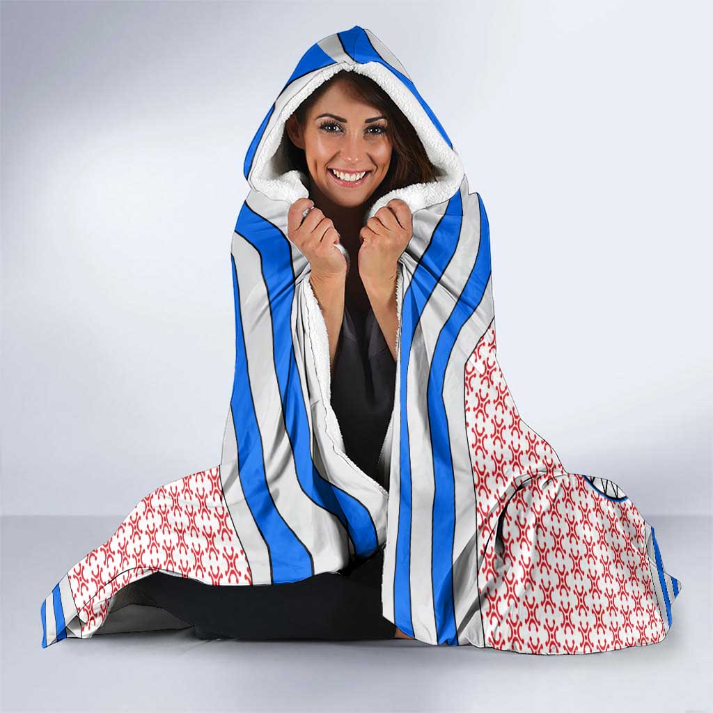 Cantabria Flag Hooded Blanket Autonomous Community of Spain - Wonder Print Shop