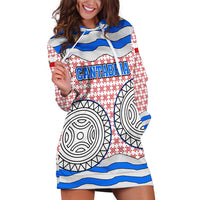 Cantabria Flag Hoodie Dress Autonomous Community of Spain - Wonder Print Shop
