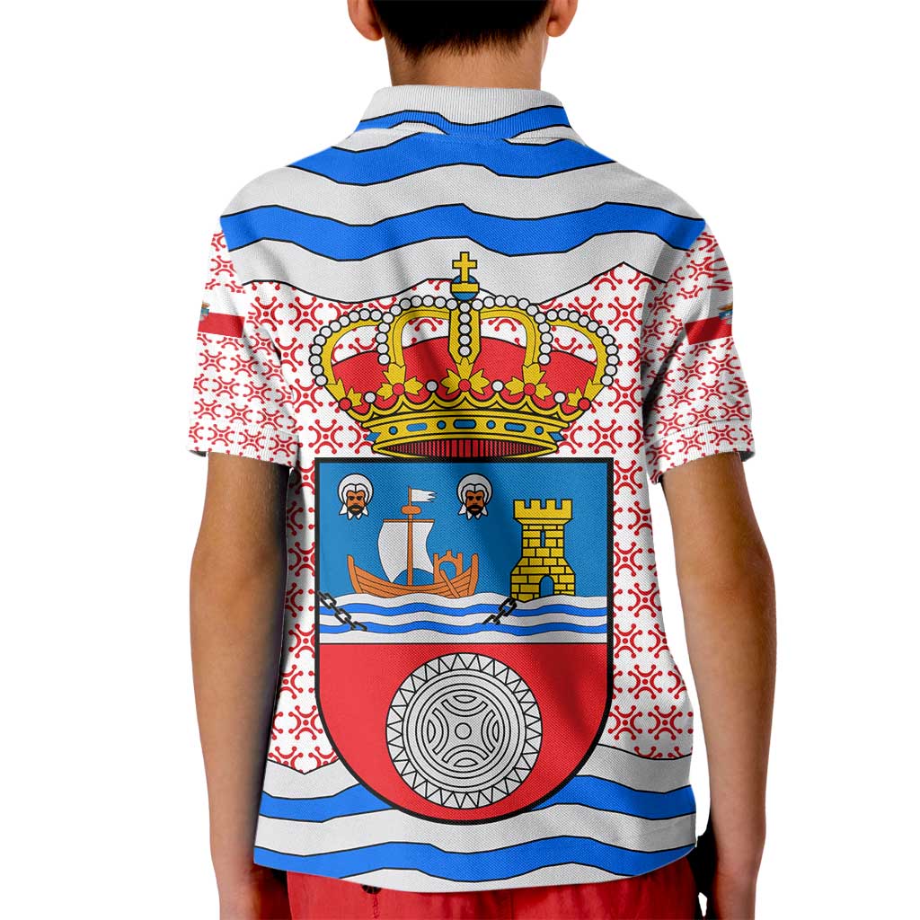 Cantabria Flag Kid Polo Shirt Autonomous Community of Spain - Wonder Print Shop