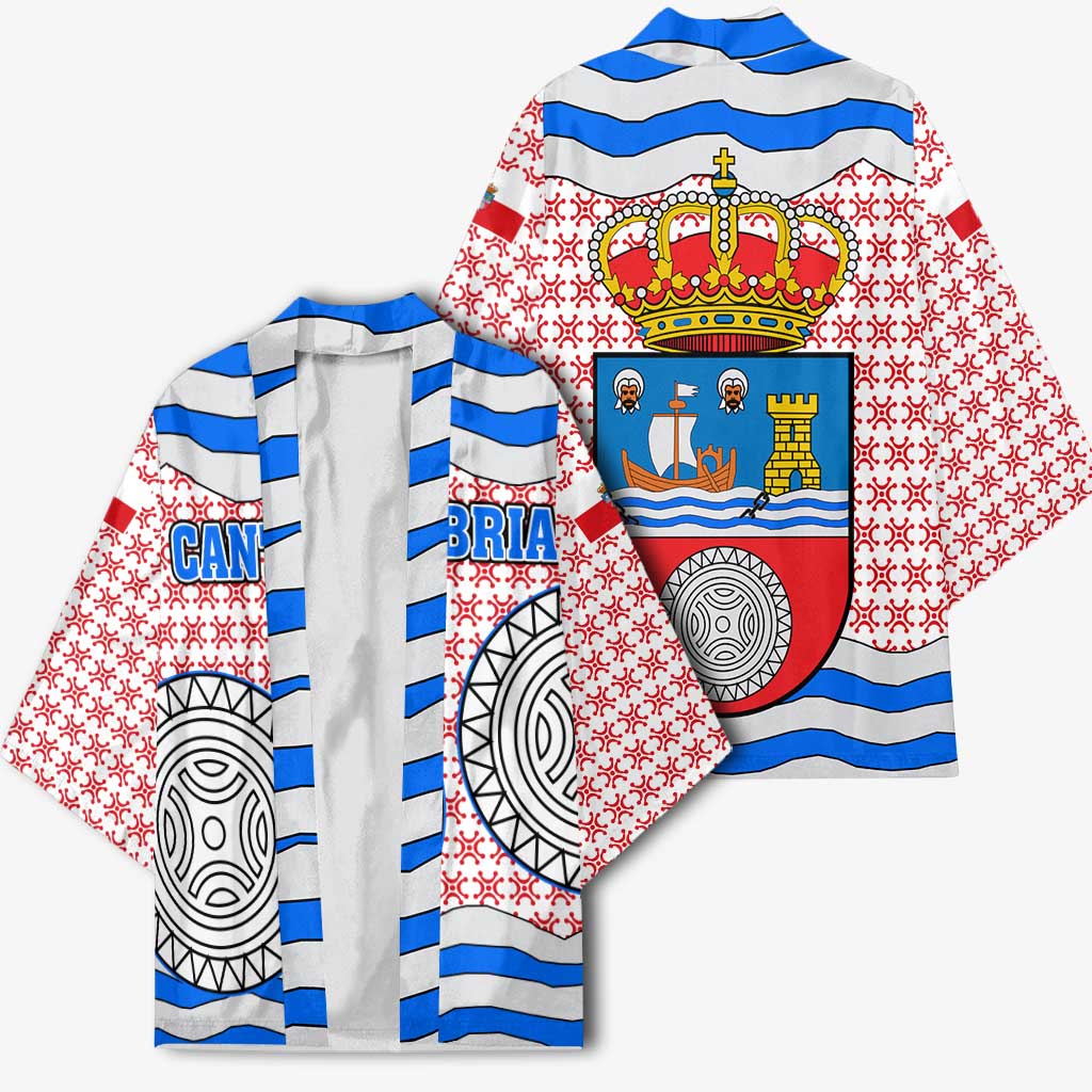 Cantabria Flag Kimono Autonomous Community of Spain - Wonder Print Shop