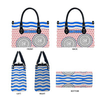 Cantabria Flag Leather Bag Autonomous Community of Spain - Wonder Print Shop