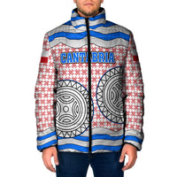 Cantabria Flag Padded Jacket Autonomous Community of Spain - Wonder Print Shop