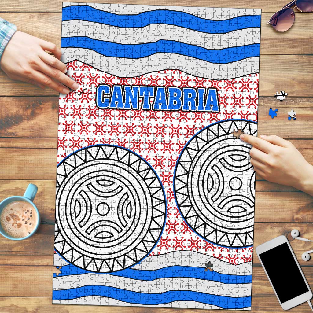 Cantabria Flag Puzzle Autonomous Community of Spain - Wonder Print Shop