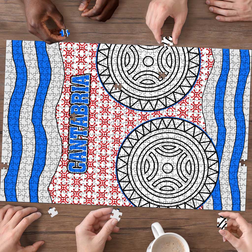 Cantabria Flag Puzzle Autonomous Community of Spain - Wonder Print Shop