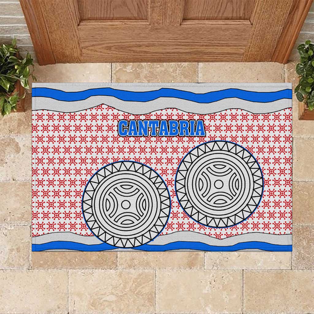 Cantabria Flag Rubber Doormat Autonomous Community of Spain - Wonder Print Shop