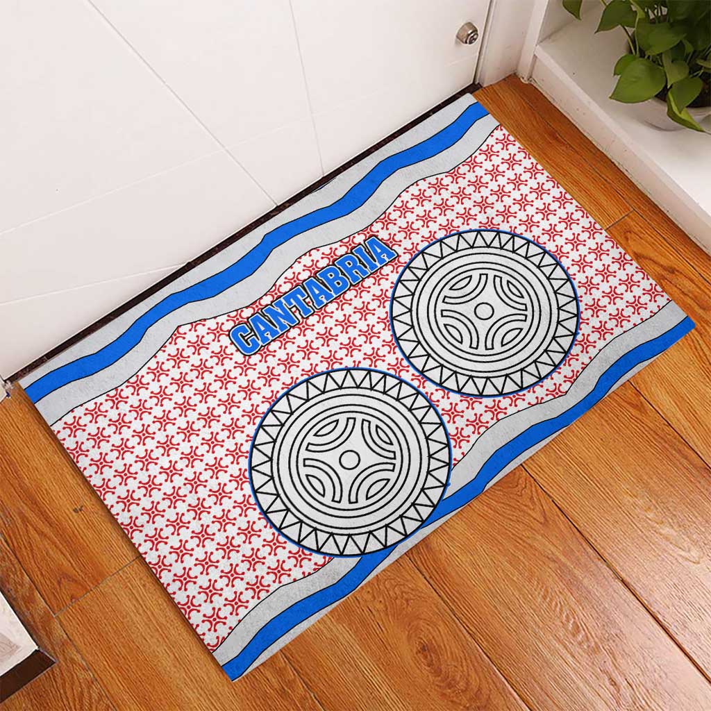 Cantabria Flag Rubber Doormat Autonomous Community of Spain - Wonder Print Shop