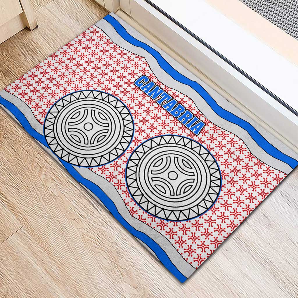 Cantabria Flag Rubber Doormat Autonomous Community of Spain - Wonder Print Shop