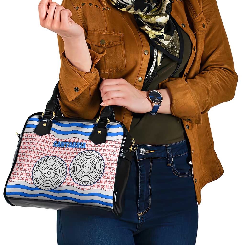 Cantabria Flag Shoulder Handbag Autonomous Community of Spain - Wonder Print Shop