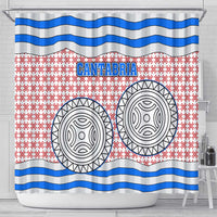 Cantabria Flag Shower Curtain Autonomous Community of Spain - Wonder Print Shop