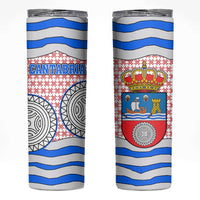 Cantabria Flag Skinny Tumbler Autonomous Community of Spain - Wonder Print Shop
