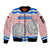 Cantabria Flag Sleeve Zip Bomber Jacket Autonomous Community of Spain - Wonder Print Shop