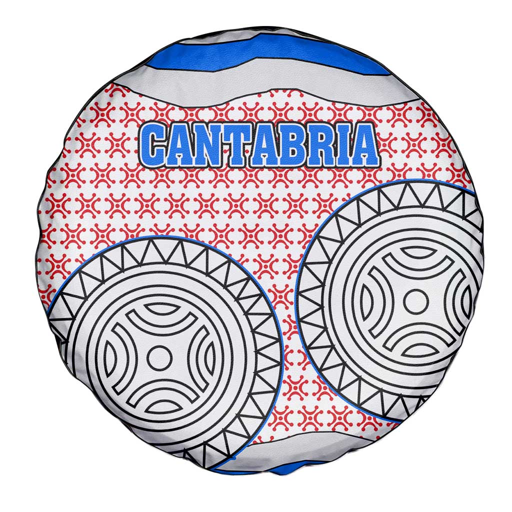 Cantabria Flag Spare Tire Cover Autonomous Community of Spain - Wonder Print Shop