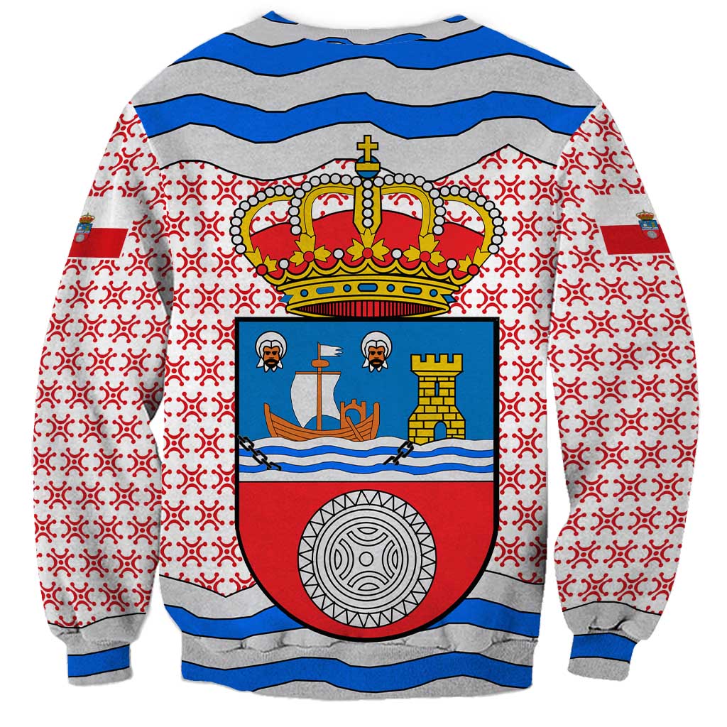 Cantabria Flag Sweatshirt Autonomous Community of Spain - Wonder Print Shop