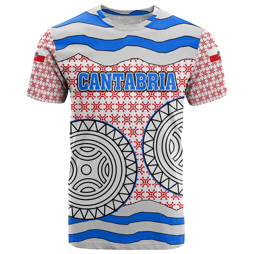 Cantabria Flag T Shirt Autonomous Community of Spain - Wonder Print Shop