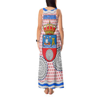Cantabria Flag Tank Maxi Dress Autonomous Community of Spain - Wonder Print Shop