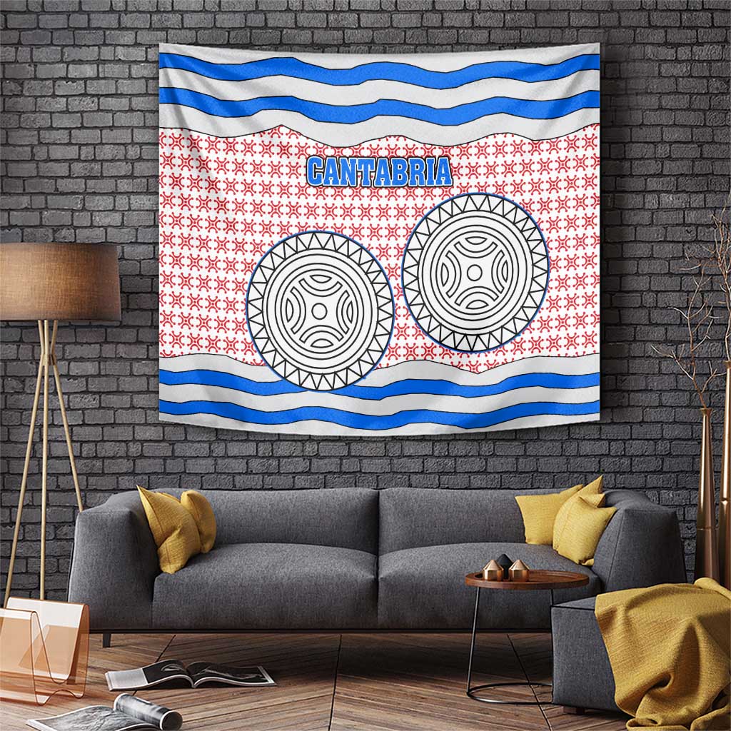 Cantabria Flag Tapestry Autonomous Community of Spain - Wonder Print Shop